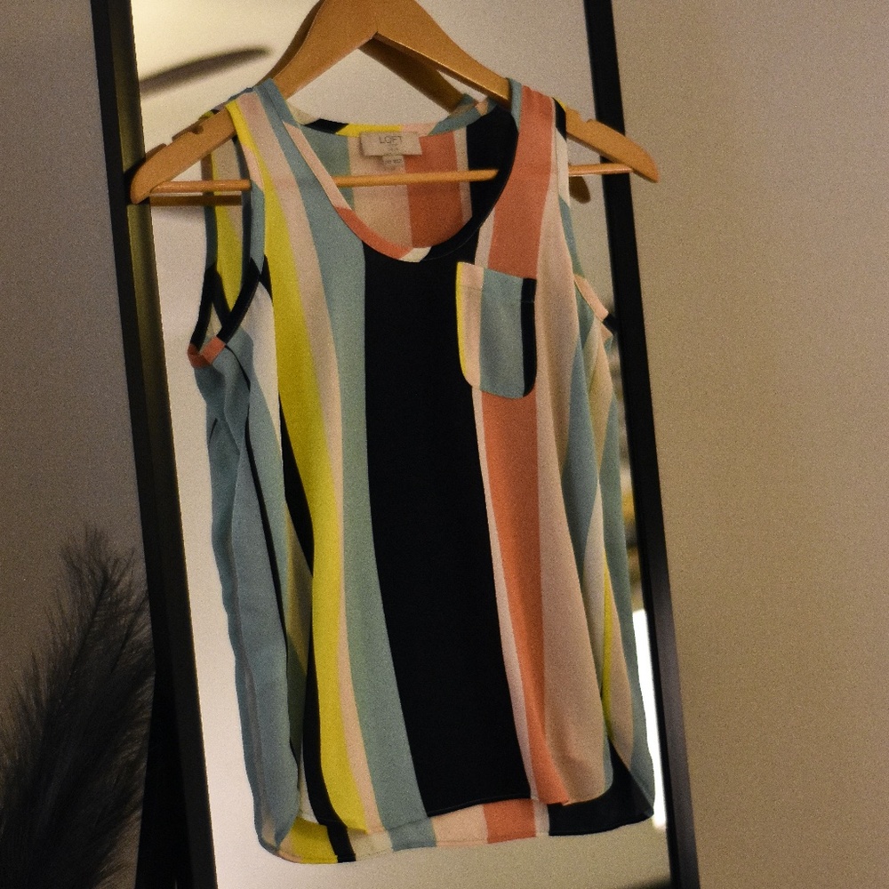 Colorful Striped Tank - LOFT